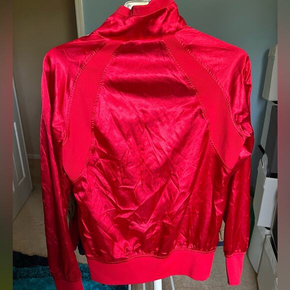 Nike Relay Track Jacket - satin bomber style 502897 Grey tag Sportswear MED - Picture 5 of 8